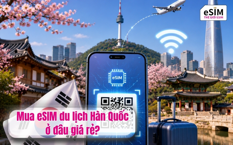 Mua eSIM du lịch hàn quốc ở đâu giá rẻ?